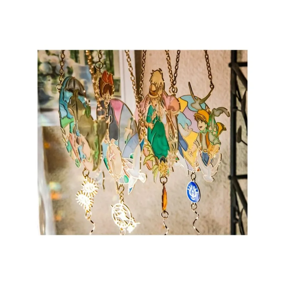 Sun Catcher Stained Glass Sheeta & Pazu - Castle In The Sky