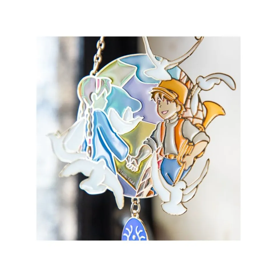 Sun Catcher Stained Glass Sheeta & Pazu - Castle In The Sky