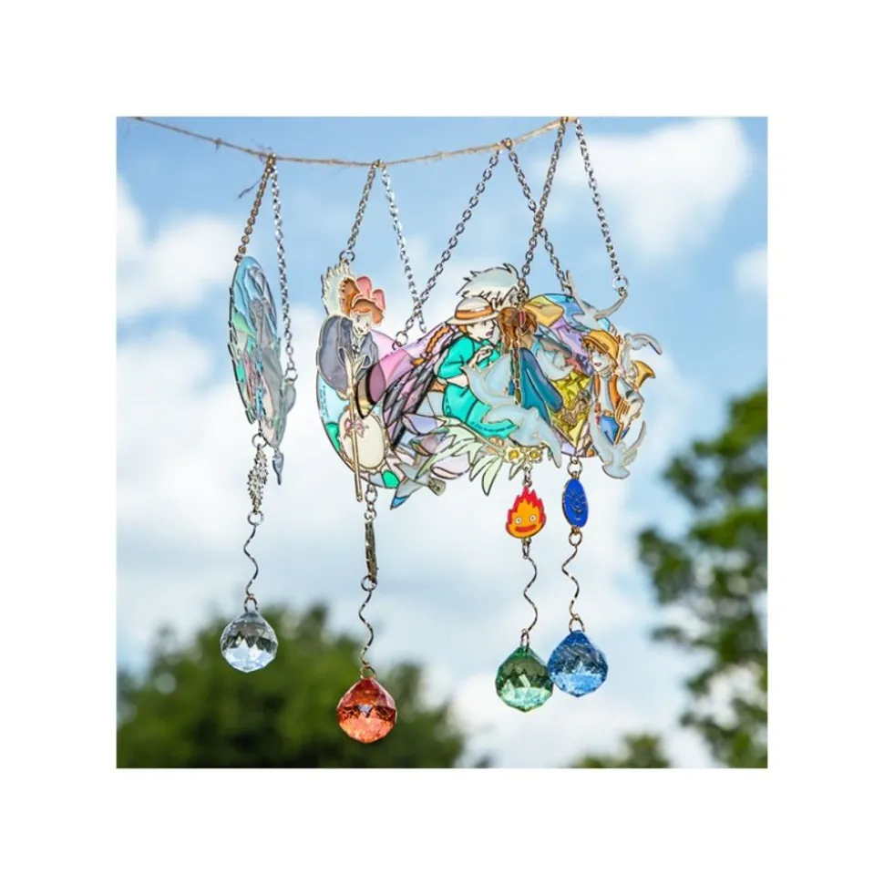 Sun Catcher Stained Glass Sheeta & Pazu - Castle In The Sky