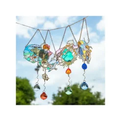 Sun Catcher Stained Glass Sheeta & Pazu - Castle In The Sky