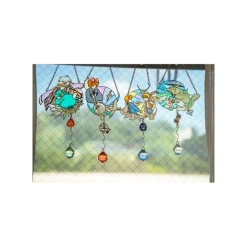 Sun Catcher Stained Glass Sheeta & Pazu - Castle In The Sky