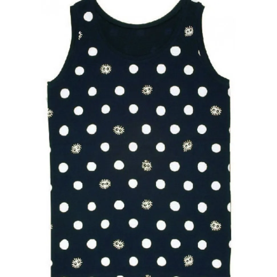 Tank Top Totoro Kurosuke Dots Black(Ladies) - My Neighbor Totoro
