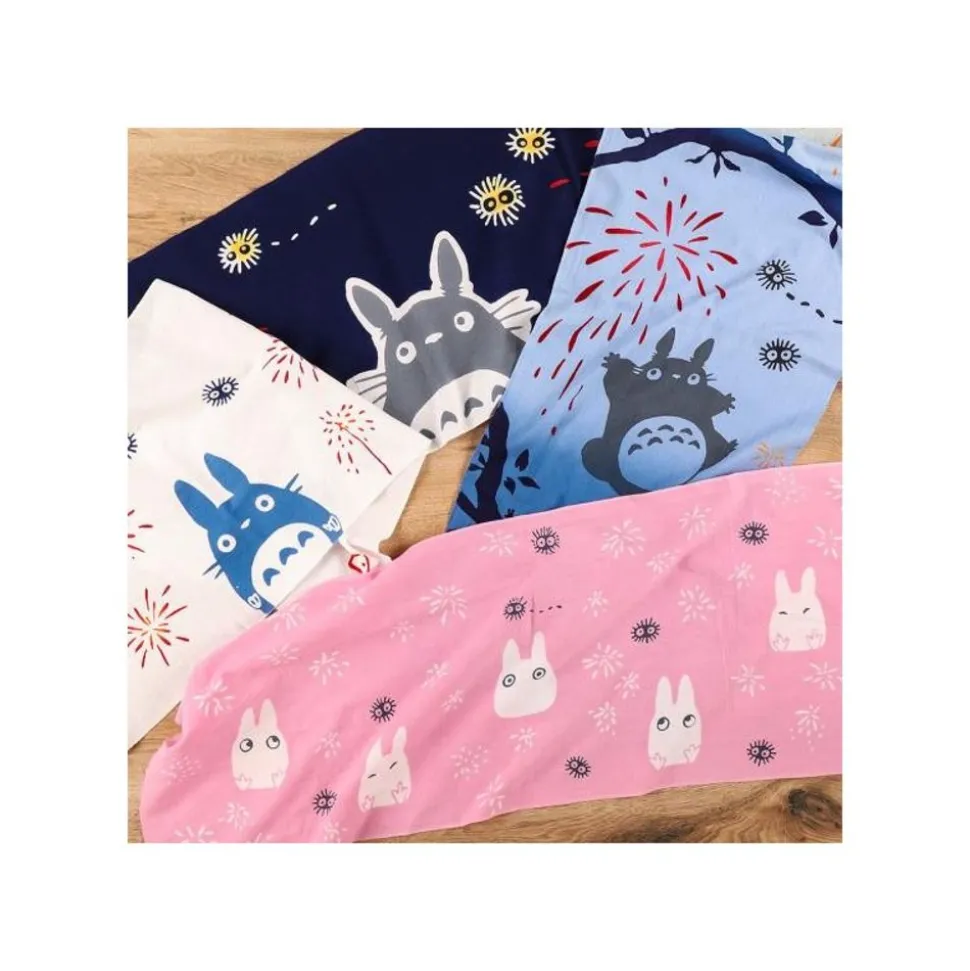 Tenugui Big Totoro Fireworks - My Neighbor Totoro