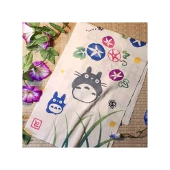 Tenugui Morning Glory & Firefly - My Neighbor Totoro