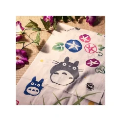 Tenugui Morning Glory & Firefly - My Neighbor Totoro