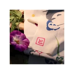 Tenugui Morning Glory & Firefly - My Neighbor Totoro