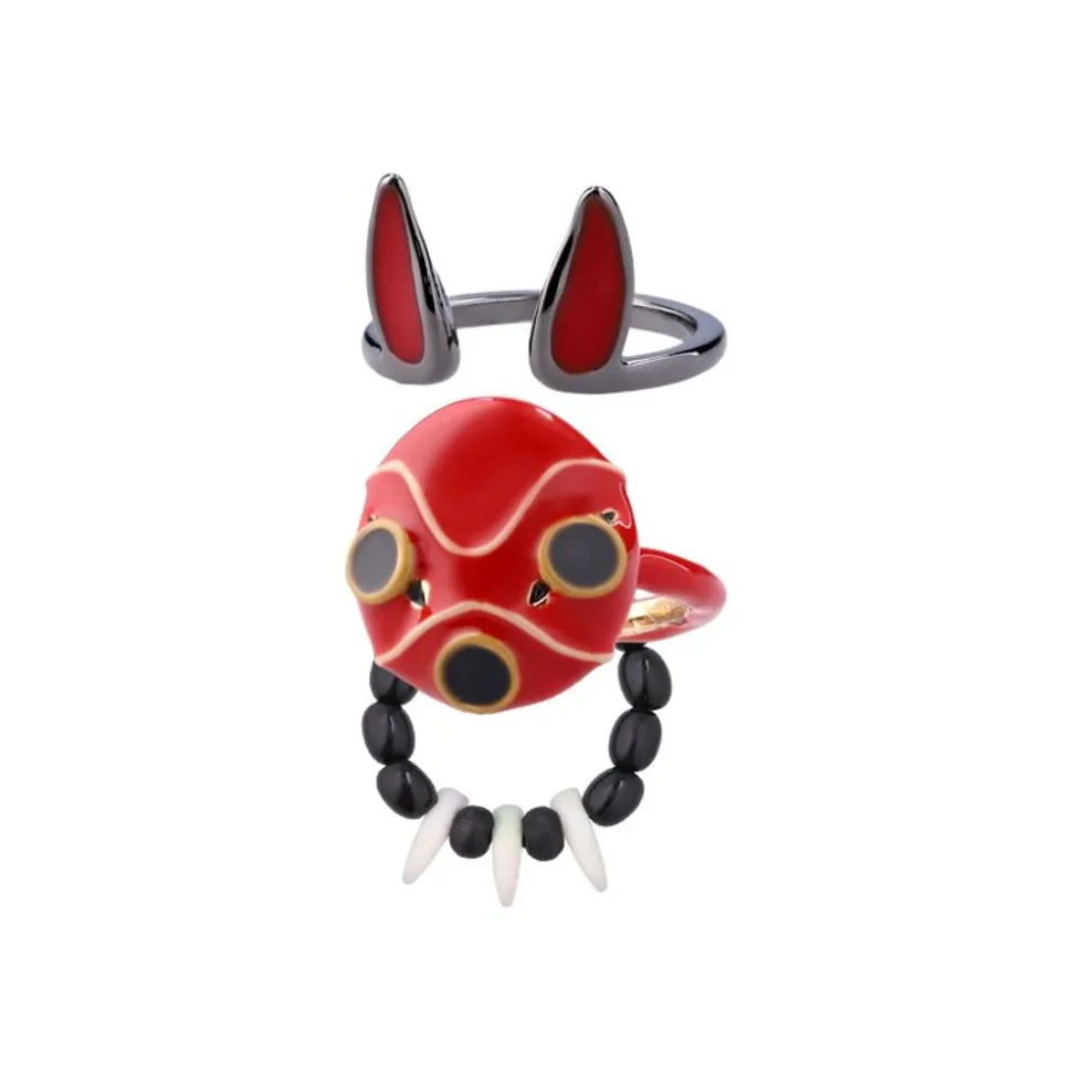 Three Ring Set San'S Mask - Princess Mononoke