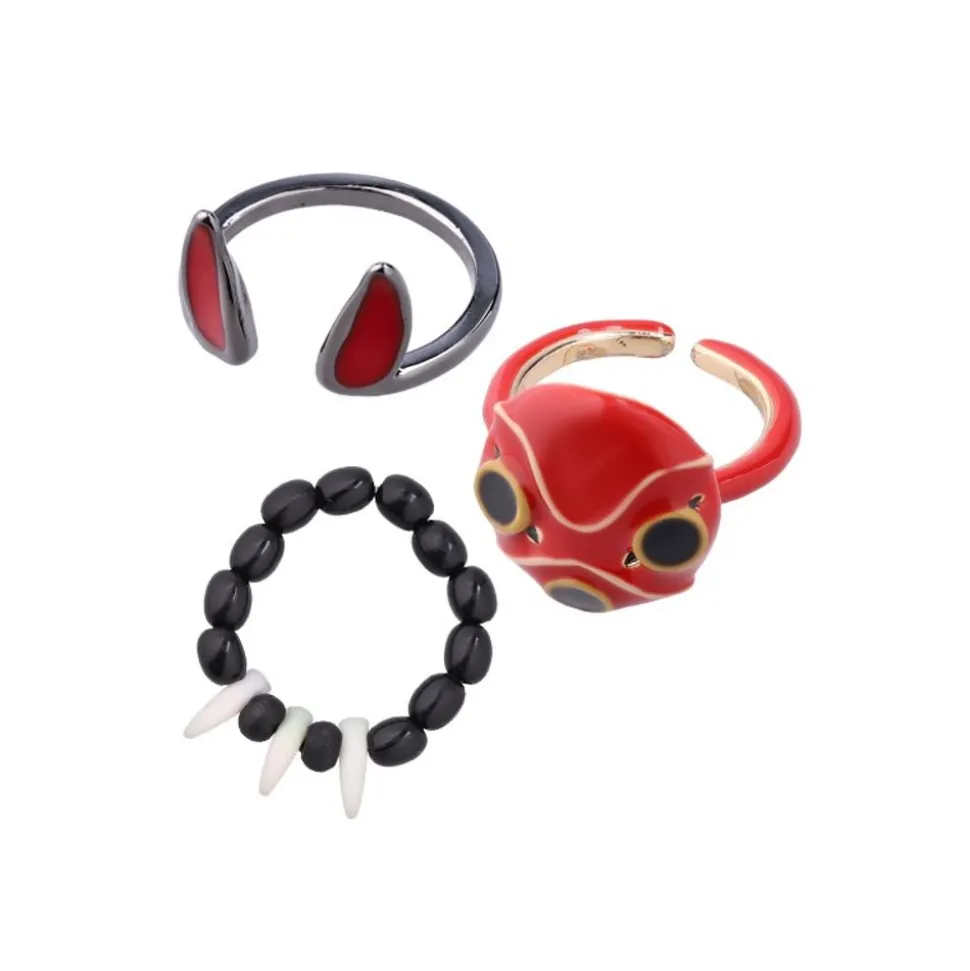 Three Ring Set San'S Mask - Princess Mononoke