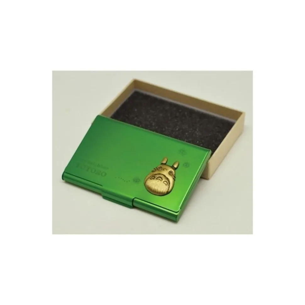 Totoro Metal Card Case Green - My Neighbor Totoro
