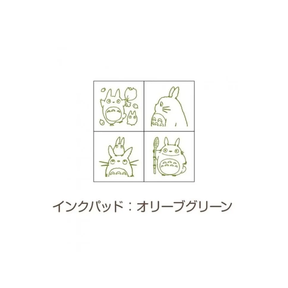 Totoro Mini Stamp Set Green - My Neighbor Totoro