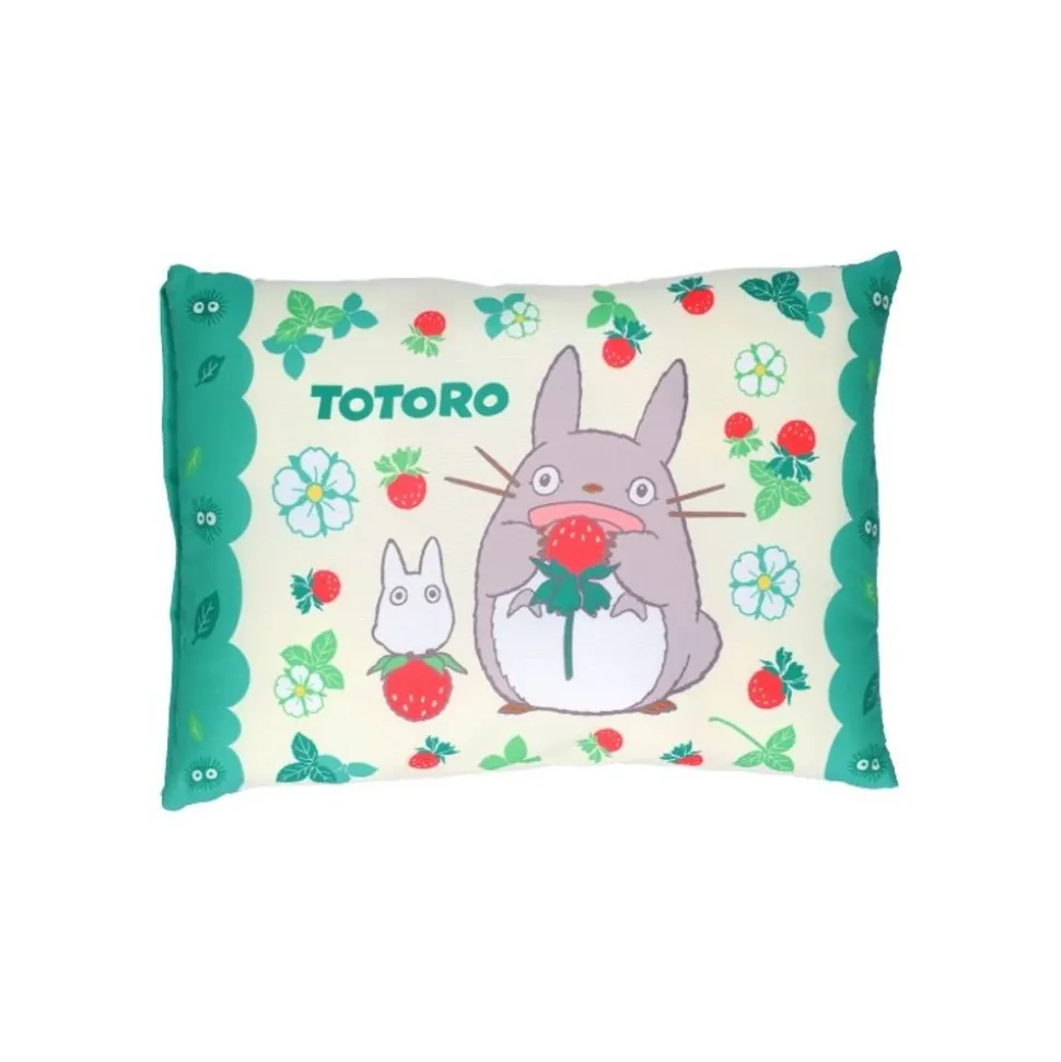 Totoro With Strawberries Pillow 28 X 39 Cm - My Neighbor Totoro
