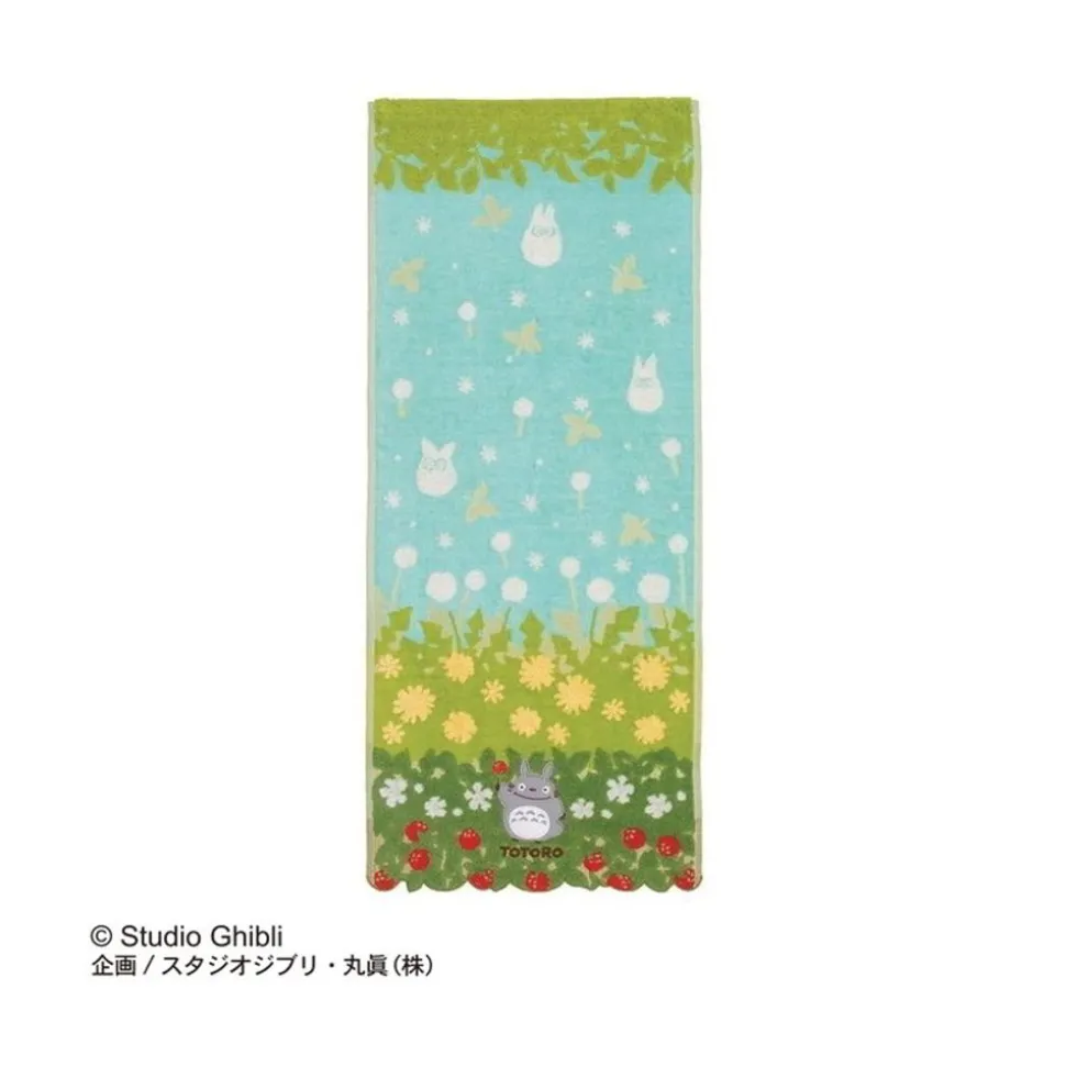 Towel Totoro Flowers & Stawberries 34X80 Cm - My Neighbor Totoro