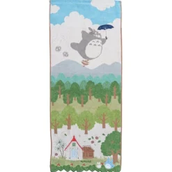 Towel Totoro In The Sky 34X80 Cm - My Neighbor Totoro