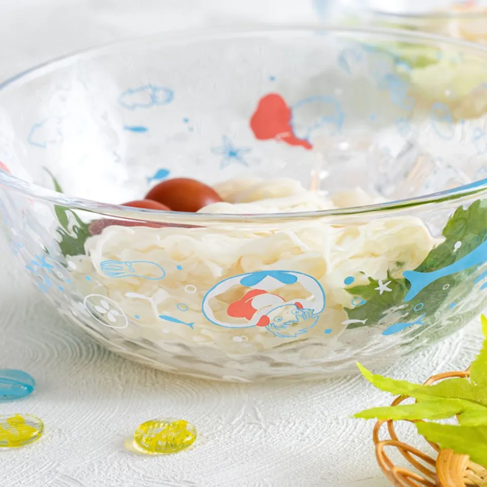 Transparent Bowl 17Cm Ponyo Under The Sea - Ponyo On The Cliff