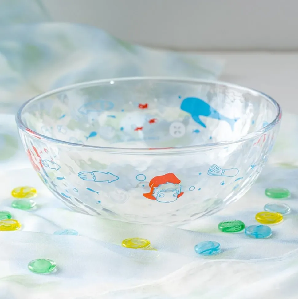 Transparent Bowl 17Cm Ponyo Under The Sea - Ponyo On The Cliff