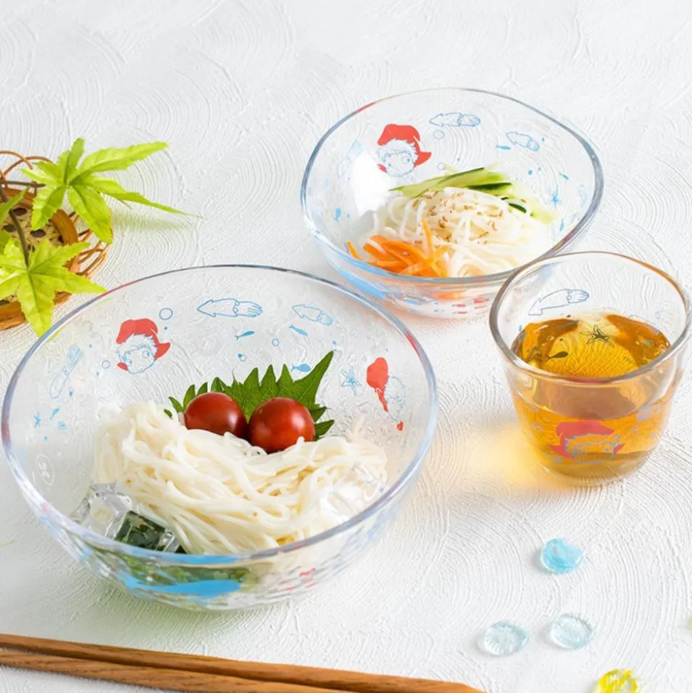 Transparent Bowl 17Cm Ponyo Under The Sea - Ponyo On The Cliff