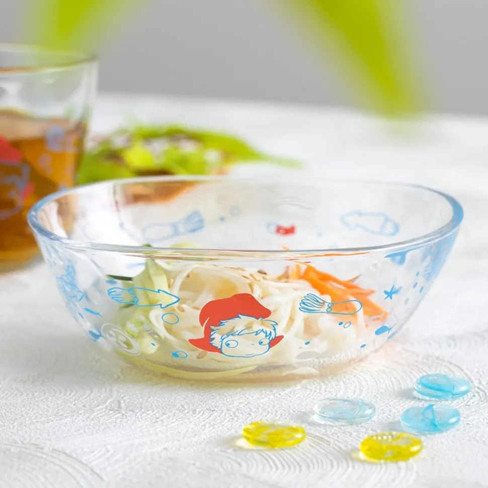 Transparent Bowl 13Cm Ponyo Under The Sea - Ponyo On The Cliff