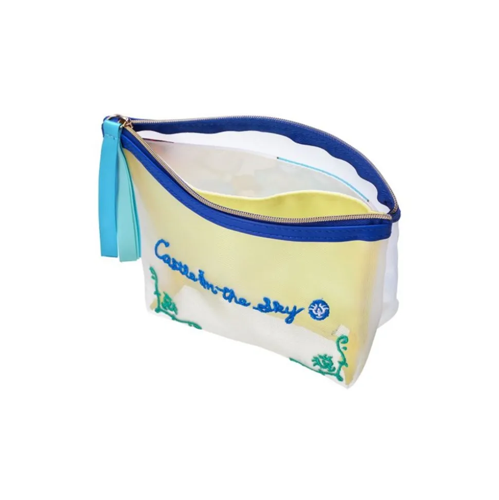 Transparent Pouch Embroidered - Castle In The Sky