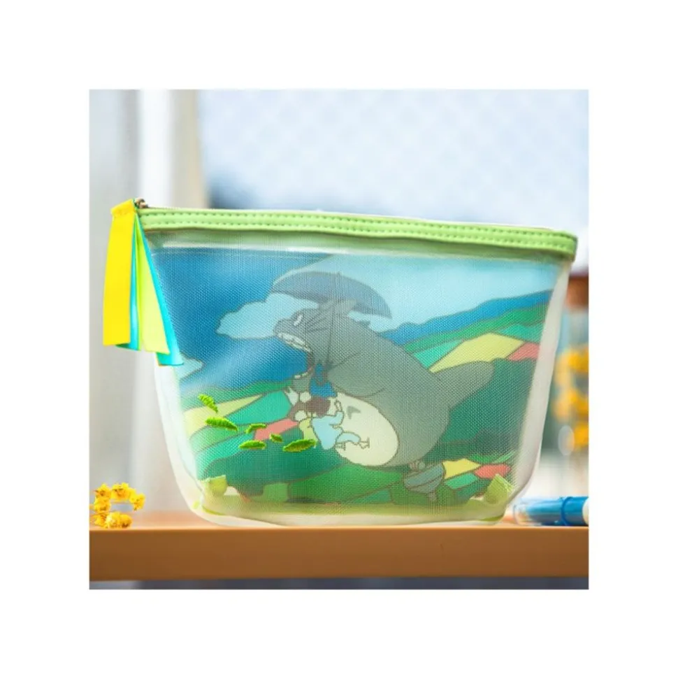 Transparent Pouch Embroidered - My Neighbor Totoro