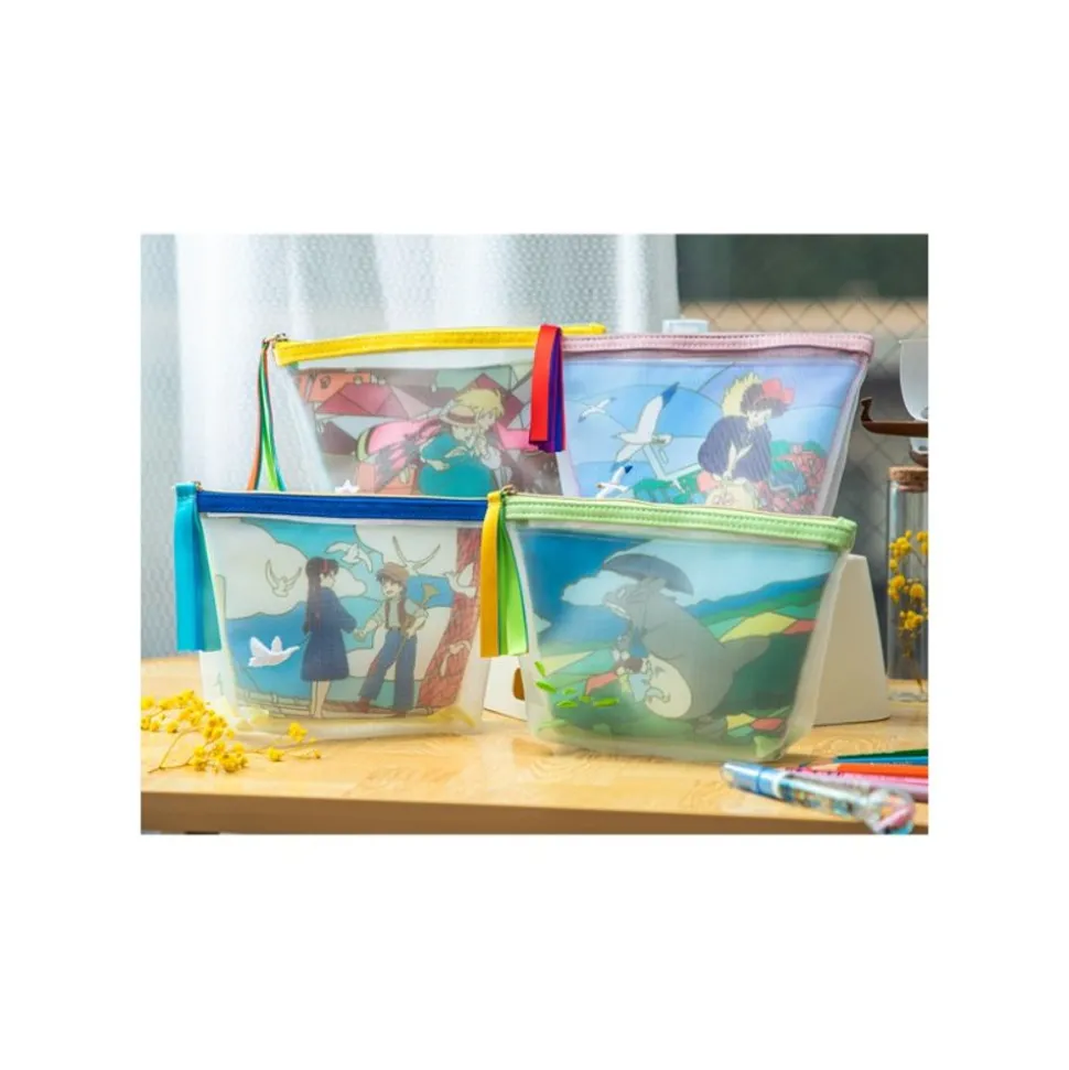 Transparent Pouch Embroidered - My Neighbor Totoro
