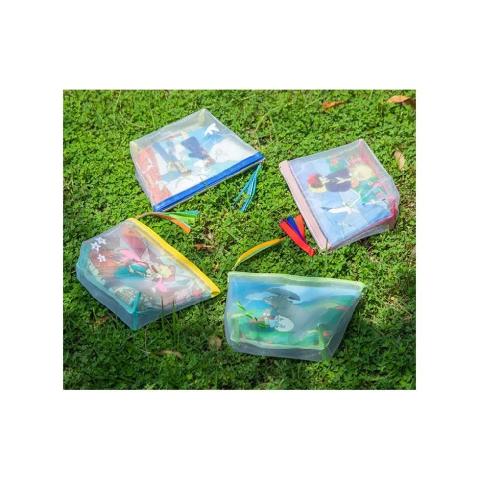 Transparent Pouch Embroidered - My Neighbor Totoro