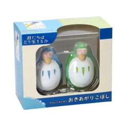 Two Pack Roly-Poly Figurines Blue & Green Parakeet - The Boy And The