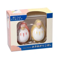Two Pack Roly-Poly Figurines Red & Yellow Parakeet - The Boy And The