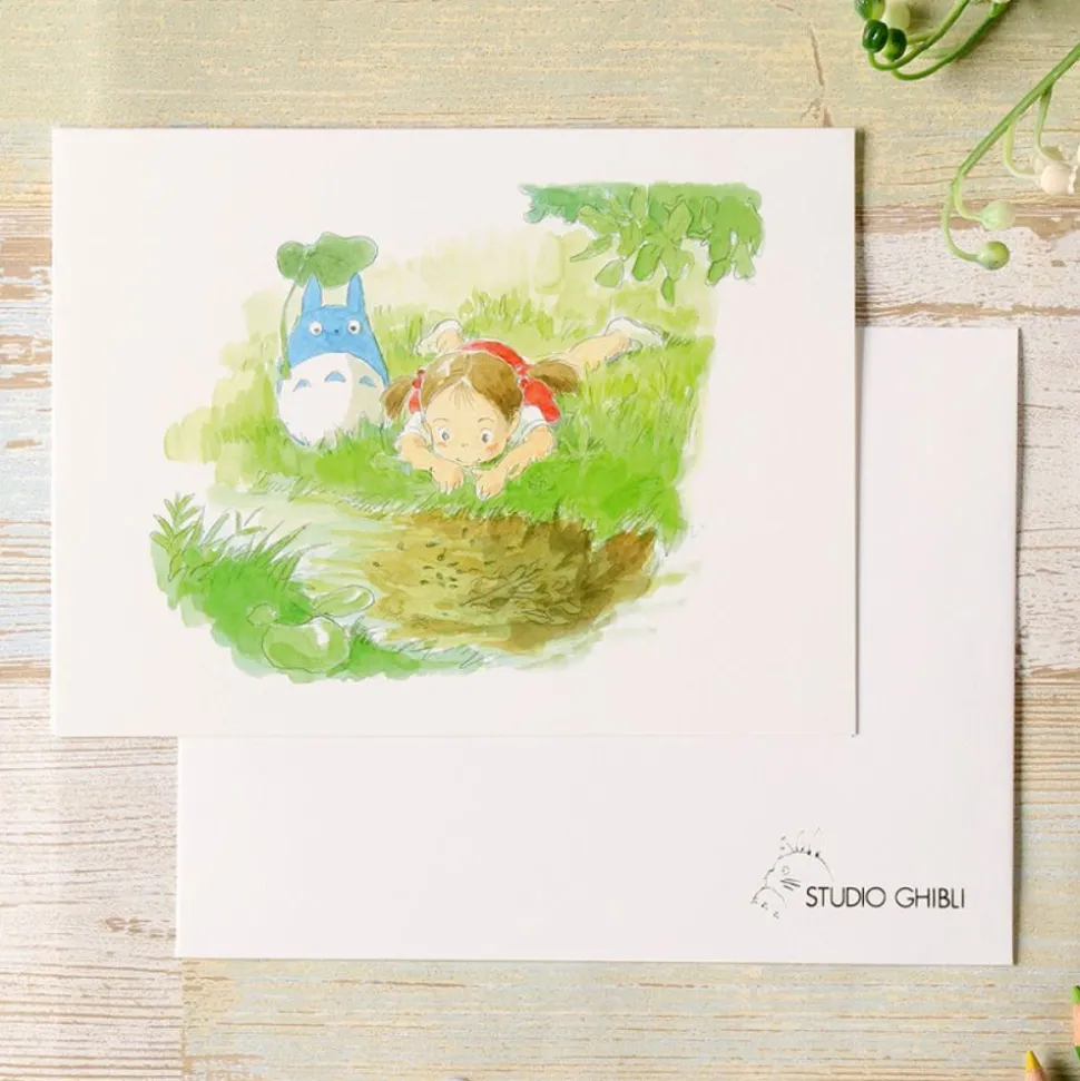 Watercolour Greeting Cards 24 X 15,8 Cm Summer - My Neighbor Totoro