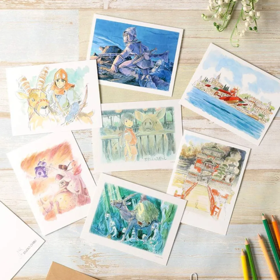 Watercolour Greeting Cards 24 X 15,8 Cm Summer - My Neighbor Totoro
