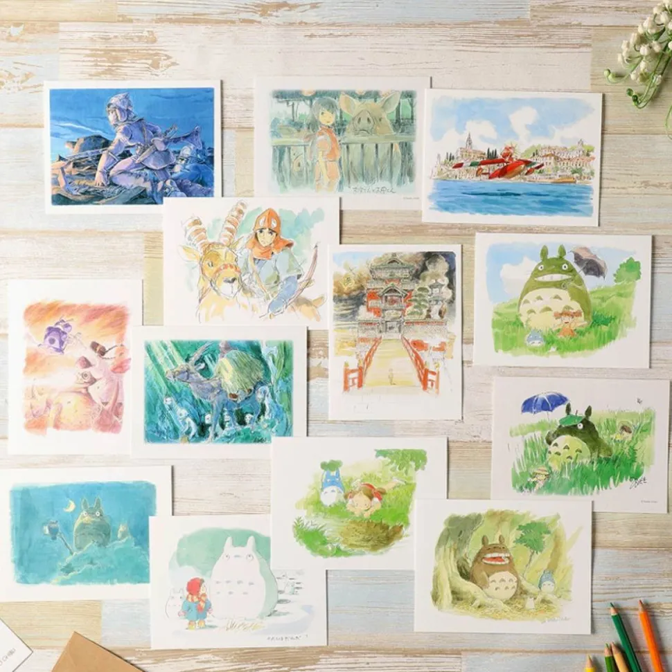 Watercolour Greeting Cards 24 X 15,8 Cm Summer - My Neighbor Totoro