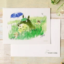 Watercolour Greeting Cards 24 X 15,8 Cm Mei & Totoro & Sakura - My Ne