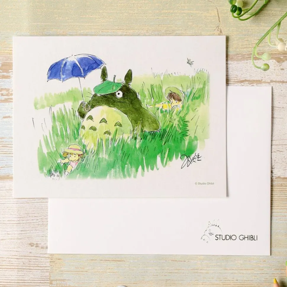Watercolour Greeting Cards 24 X 15,8 Cm Mei & Totoro & Sakura - My Ne