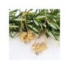 White Totoro Clip Earrings Jewel Hidden In A Leaf - My Neighbor Totoro