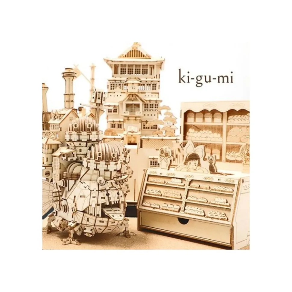 Wood Model Kigumi Tiger Moth - Castle In The Sky
