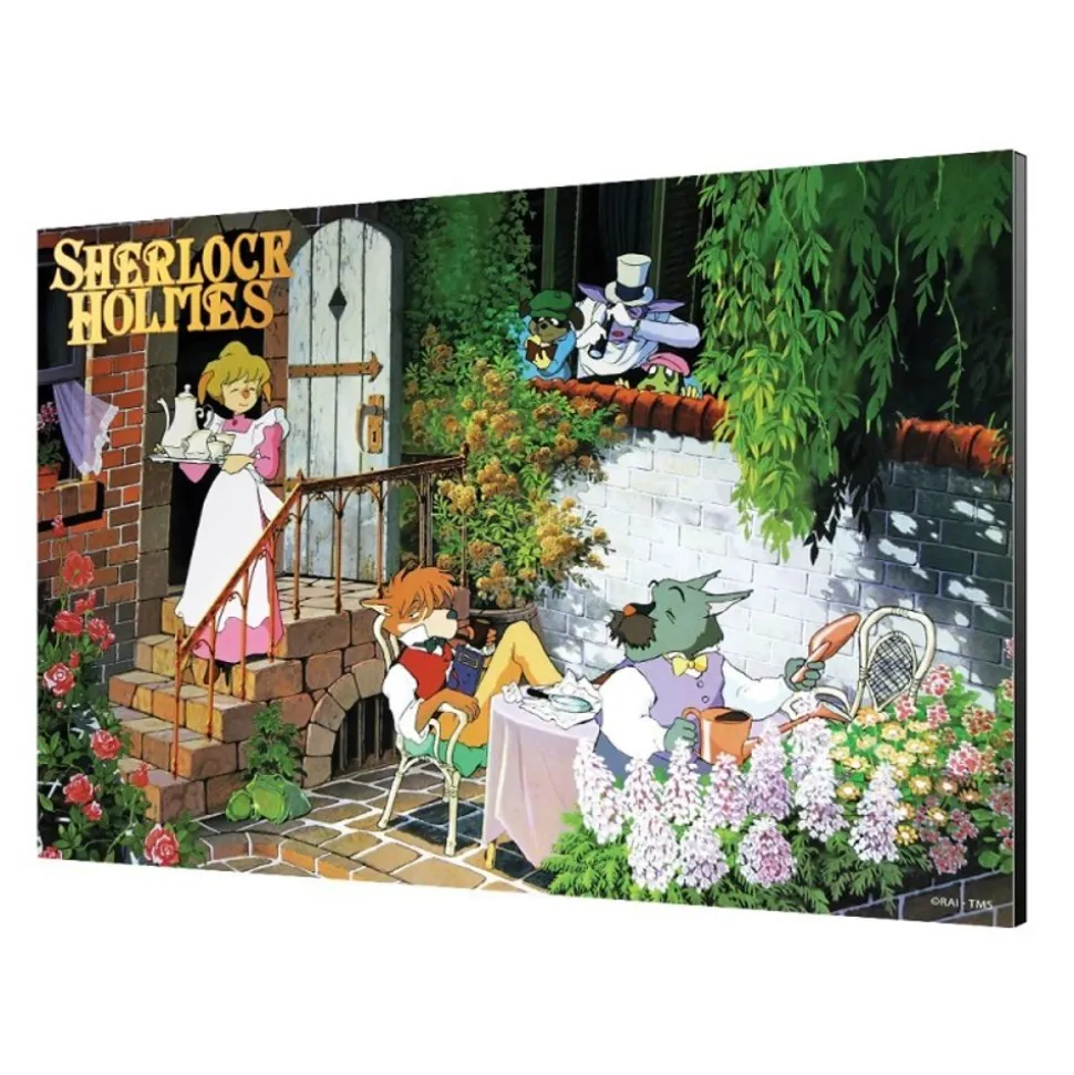 Wood Panel 03 - Tea Time - Sherlock Holmes