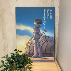 Wood Panel 35 X 50 Japanese Movie Poster - Nausicaa
