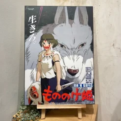 Wood Panel 35 X 50 Japanese Movie Poster - Princess Mononoke
