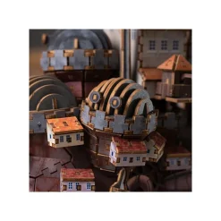 Wooden Model Kigumi Hauru'S Castle - Howl'S Moving Castle