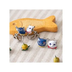 Yuki & Moon Pierced Earrings - The Cat Returns